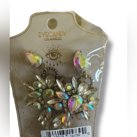 NWT EYE CANDY LOS ANGELES Angela Crystal Statement Necklace and Earring Set - Picture 5 of 11